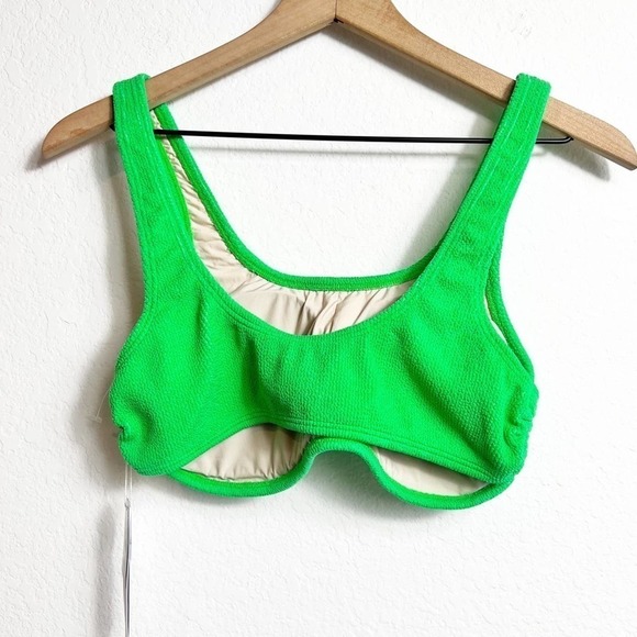 PILYQ KIWI REEF RING SIDE HALTER SIDE D OR 14-16 BIKINI TOP ONLY BRAND NEW - Picture 5 of 10